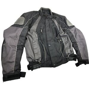 Mens Large Trashed Motorcycle Jacket  Textile  Padded   Touring Ridi